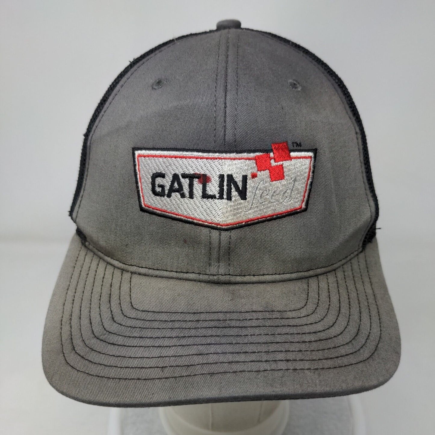 Gatlin Feed Snapback Mesh Back Trucker Hat Gray One Size Richardson