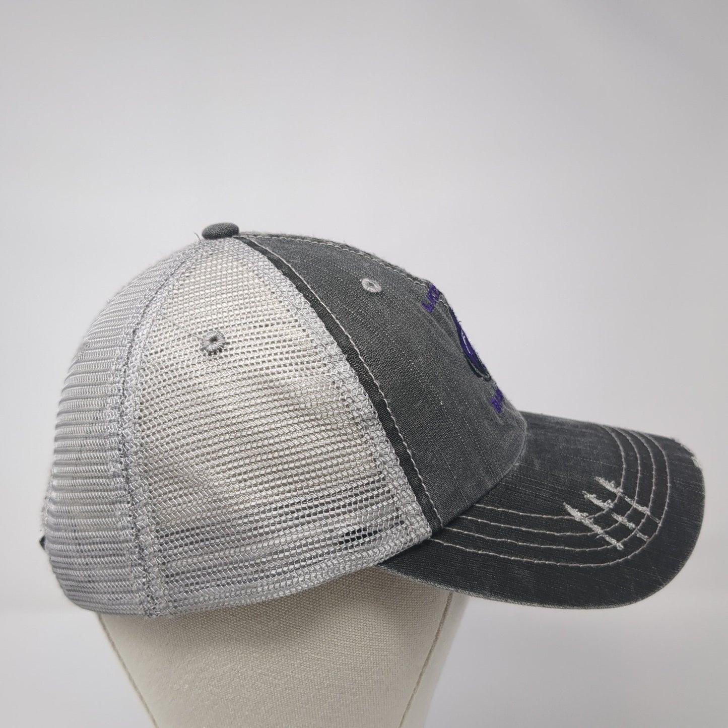 Lakeview Basketball Strapback Trucker Hat Gray One Size Mesh Back HG