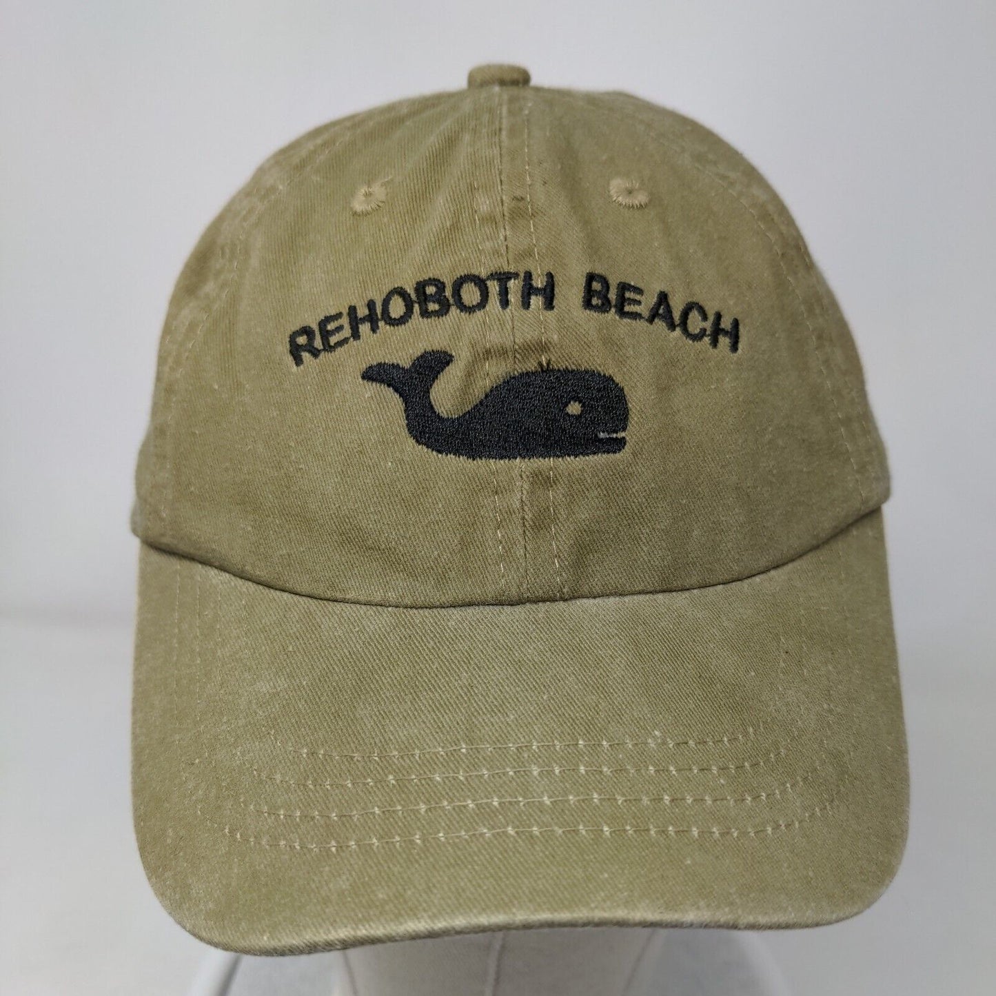 Rehoboth Beach Strapback Hat Green 50 cm Adjustable Embroidered Royal Resortwear