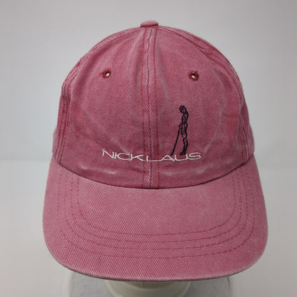 Nicklaus For Women Slideback Hat Red One Size Adjustable Embroidered 6 Panel