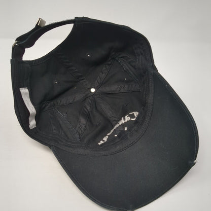 Callaway Strapback Hat Black One Size Adjustable Embroidered Piping