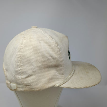 California Headwear Oakland Athletics MLB 5 Panel Beige Green Rope Hat Vintage