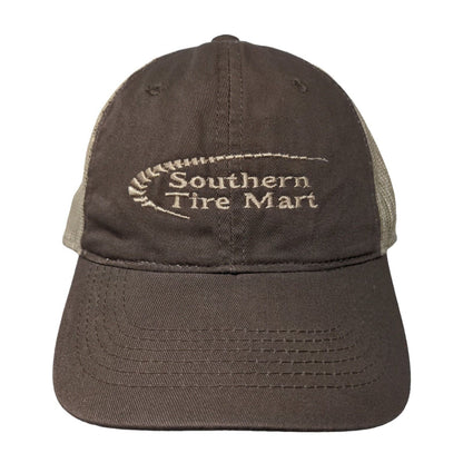 Southern Tire Mart Strapback Trucker Hat Brown One Size Embroidered Mesh Back