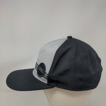 O'Neill Patch Snapback Hat Black One Size Adjustable Colorblock Striped