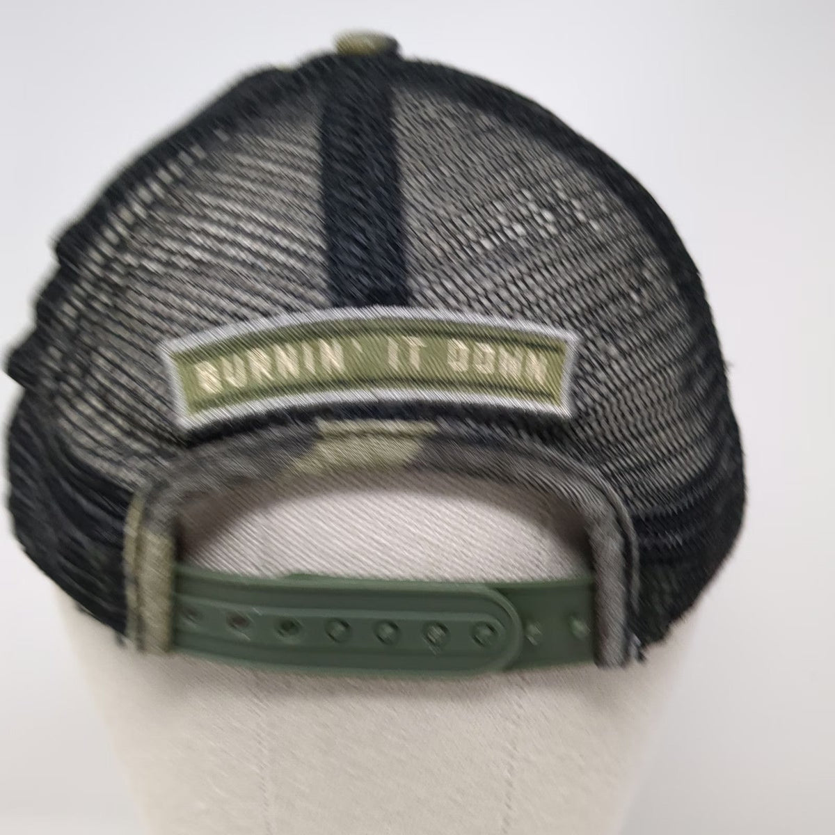 Jason Aldean Trucker Hat Green One Size Camo Burnin It Down Mesh Distressed