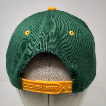 New Century Snapback Green Yellow One Size Hat Bridge and Tunnel Brewery Patch