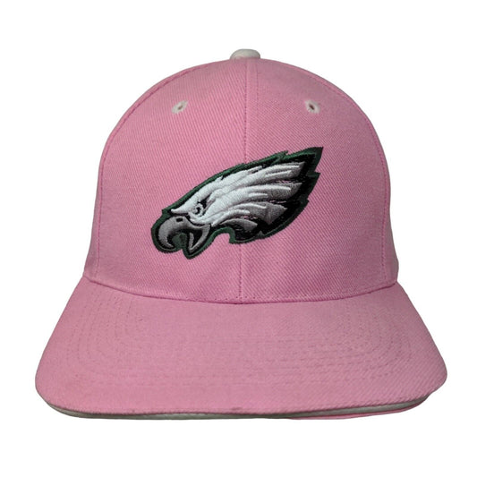 NFL Women's Strapback Hat Pink OSFA Embroidered Philadelphia Eagles Logo Acrylic