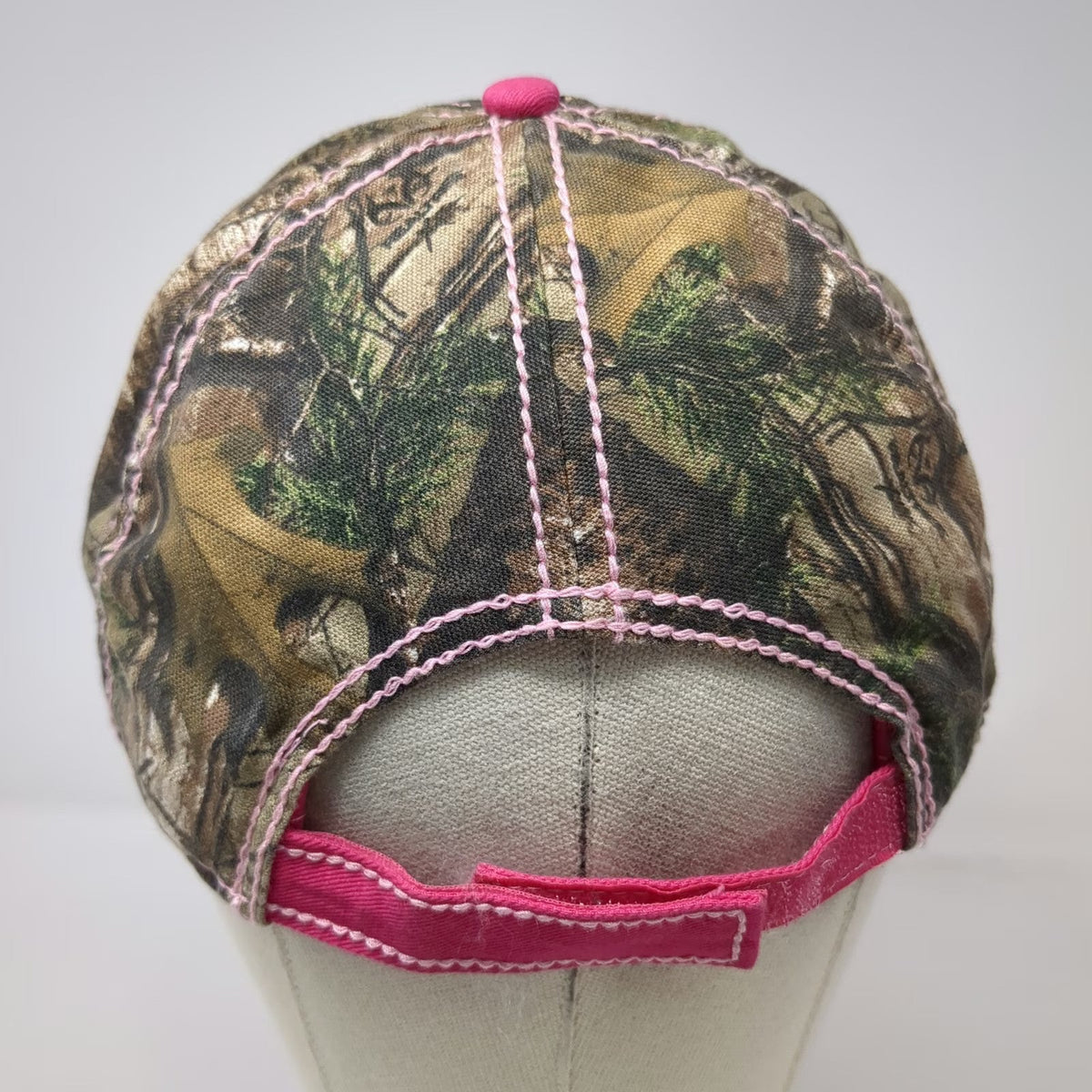Bass Pro Shops Baseball Cap Brown Pink Green One Size Realtree Camo Embroidered