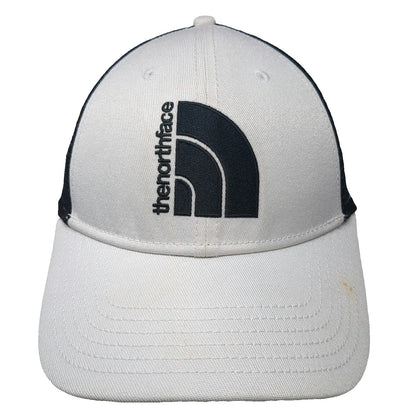 The North Face Trucker Hat White Black One Size Mesh Back Snapback Adjustable