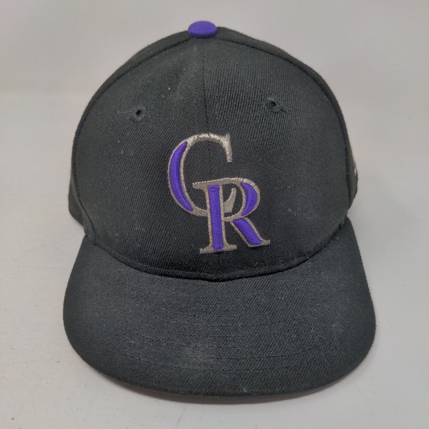 Colorado Rockies Fitted Hat Black Size 6 1/2 Embroidered Logo MLB 59Fifty