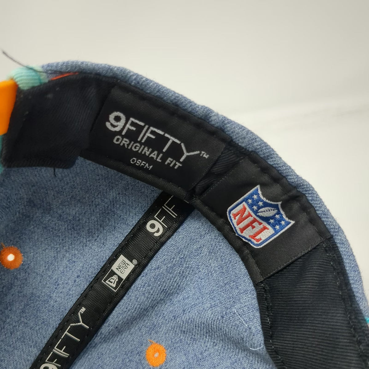 Miami Dolphins NFL New Era Snapback Hat Blue One Size Tie Dye Visor 9FIFTY 950