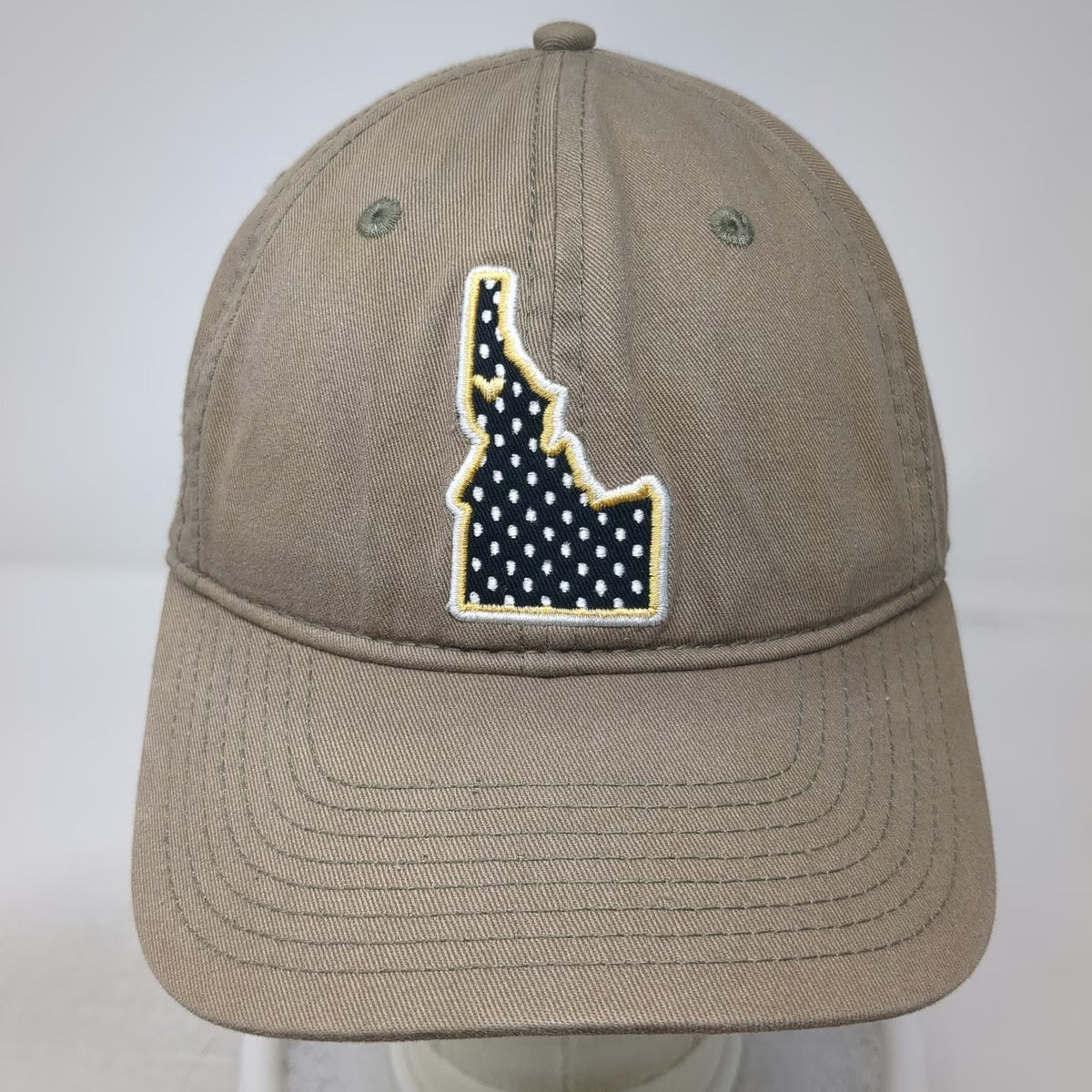 Champion Idaho State Polka Dot Pennant Baseball Cap Brown One Size Slideback Hat