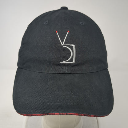 Net West TV Strapback Baseball Cap Black One Size Adjustable Embroidered 6 Panel