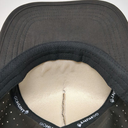 GOHUNT 5 Panel Hat Brown One Size Perforated Slideback Raised Logo Adjustable