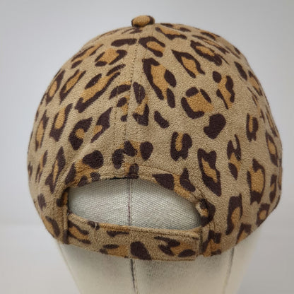 ABG Accessories 5 Panel Brown Black One Size Leopard Print Faux Leather Hat