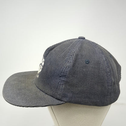 Jesus Saves Threads 5 Panel Blue One Size Corduroy Snapback Hat Embroidered