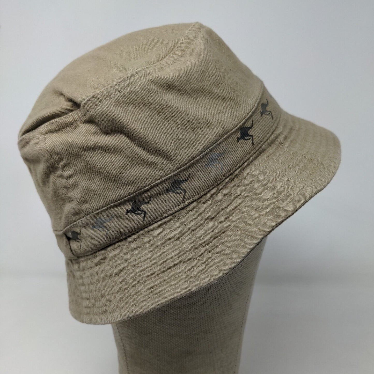 Aussie Design Men's Bucket Hat Tan Embroidered Spell Out Logo Kangaroos