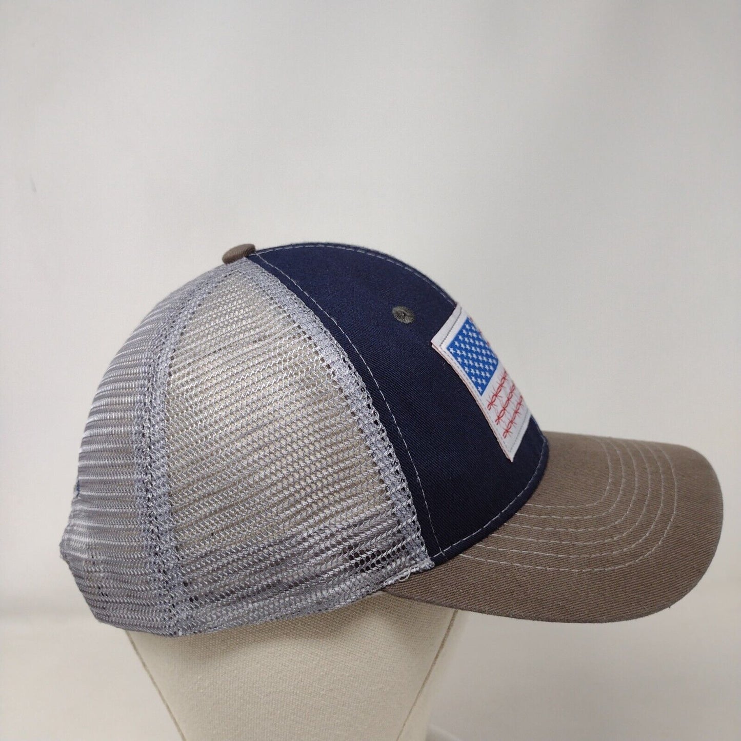Flag Patch Snapback Mesh Back Trucker Hat Multi OSFA Valley Country Store