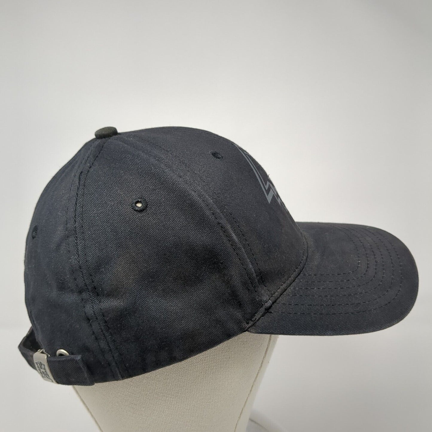 Kulanui Hawaii Slideback Hat Black One Size Adjustable Embroidered 6 Panel