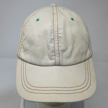 Gap Baseball Cap Beige L Contrast Stitching Elastic Back Cotton Hat