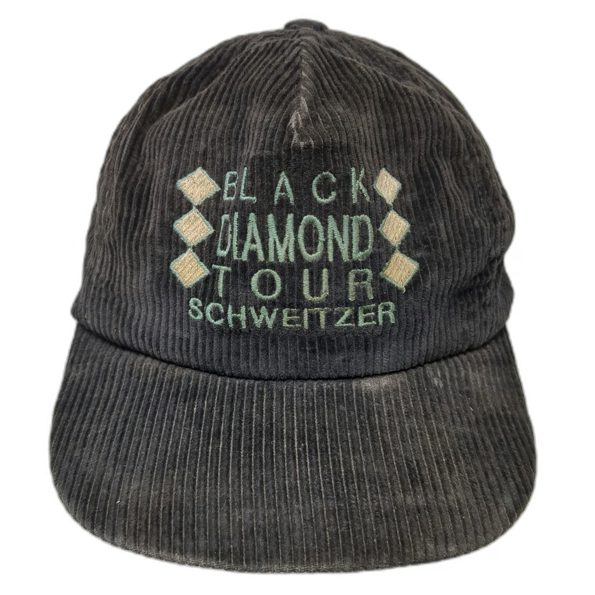 5 Panel Black Corduroy Hat One Size Slideback Black Diamond Tour Schweitzer
