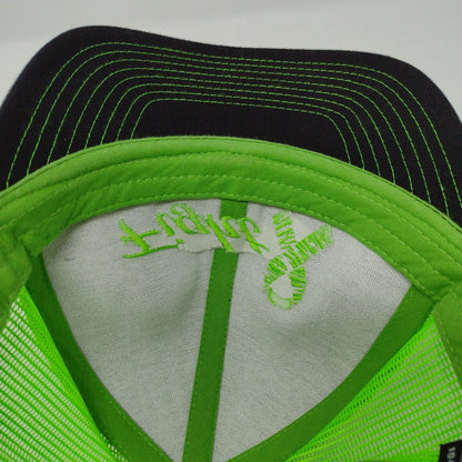 Fighting Tiger Ribbon Snapback Trucker Hat Multicolor OSFA Mesh Back