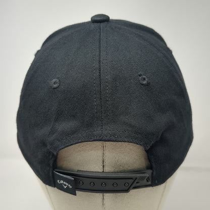 Callaway Snapback Hat Black One Size SH#NKS Embroidered X-Spann Stretch Golf Cap