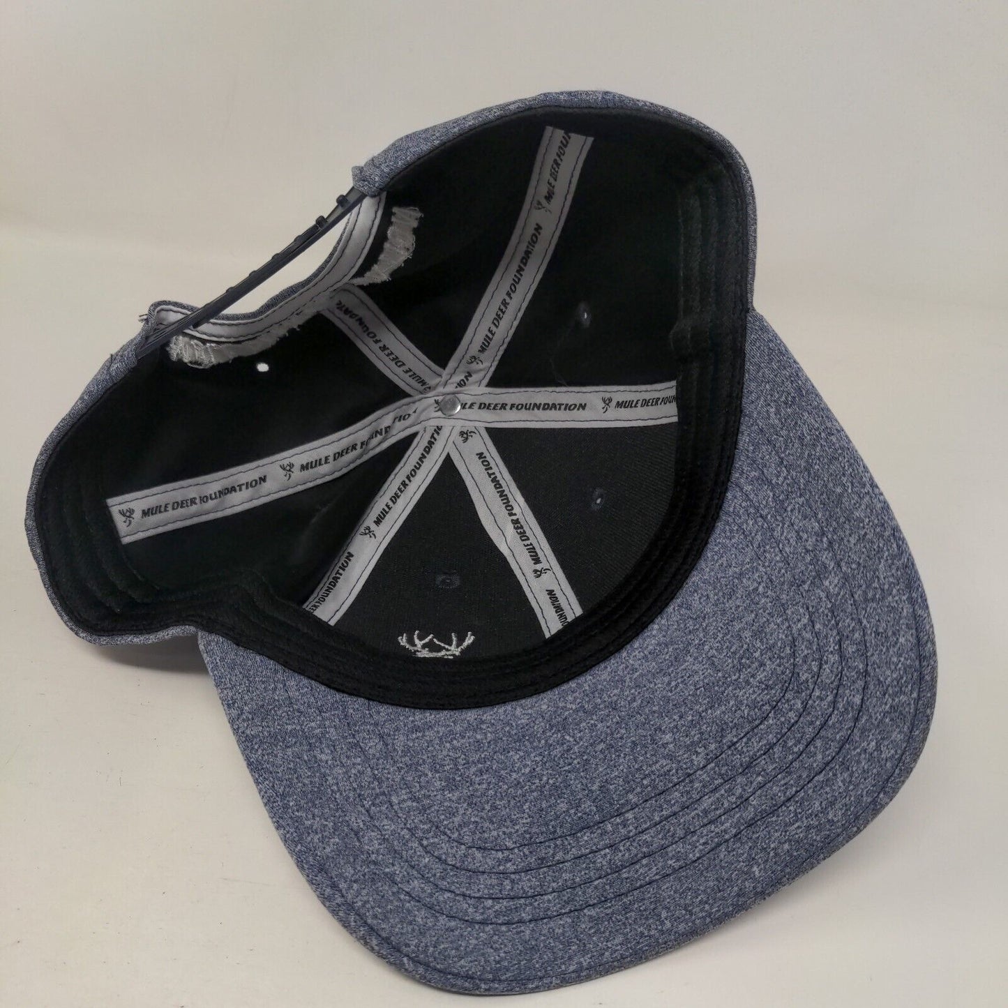 Mule Deer Foundation Snapback Hat Blue One Size Adjustable Embroidered 6 Panel