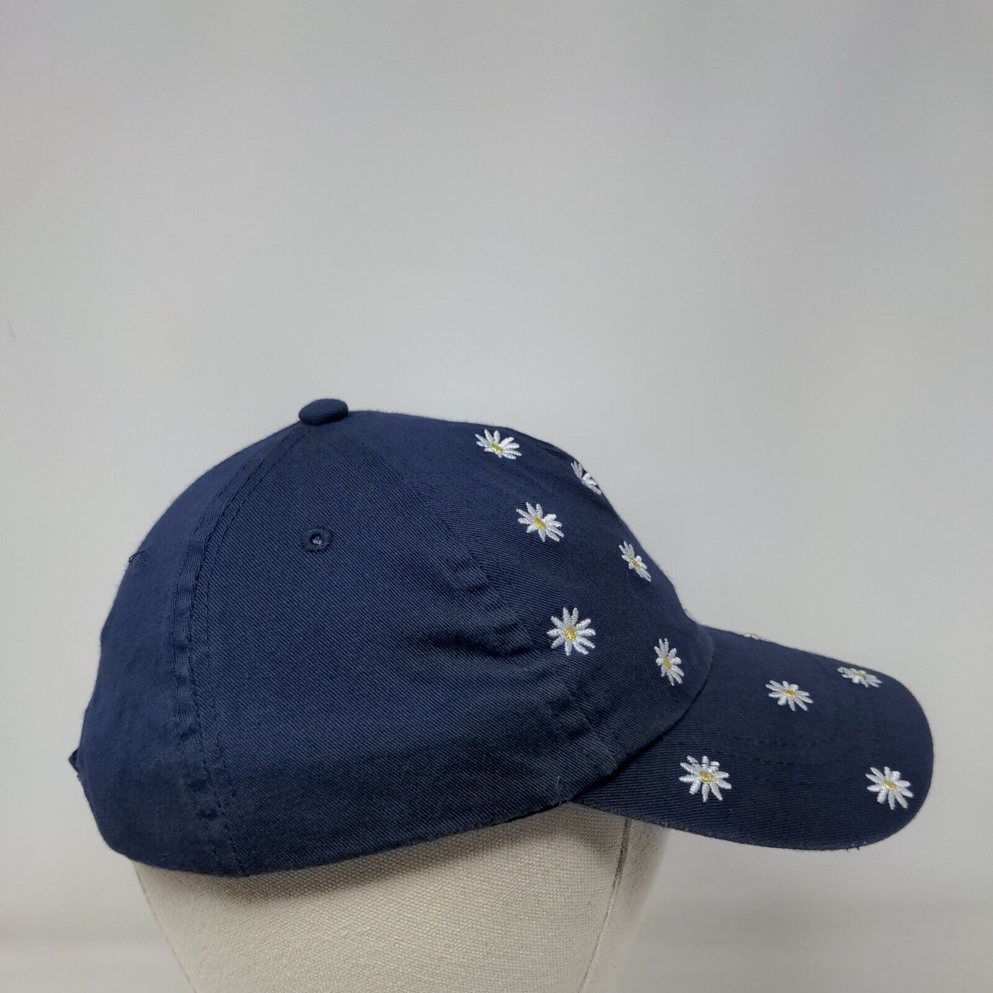 Daisies Strapback Hat Blue One Size Adjustable Embroidered Floral Wonder Nation