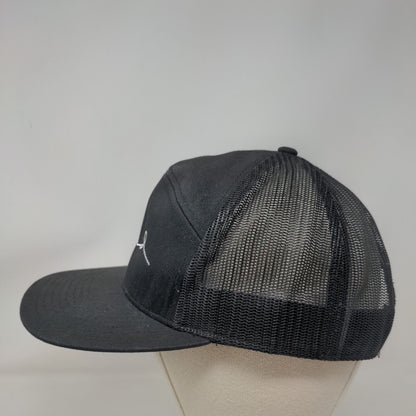 The Gafford Snapback Mesh Back Trucker Hat Black One Size Richardson