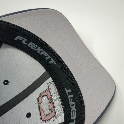 Port Authority Baseball Cap Gray M Butte Fence Buffalo Mesh Flexfit Patch Hat
