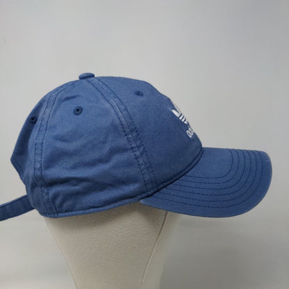 Adidas Men's Slideback Hat Blue Size OSFM Embroidered Trefoil Logo Cotton