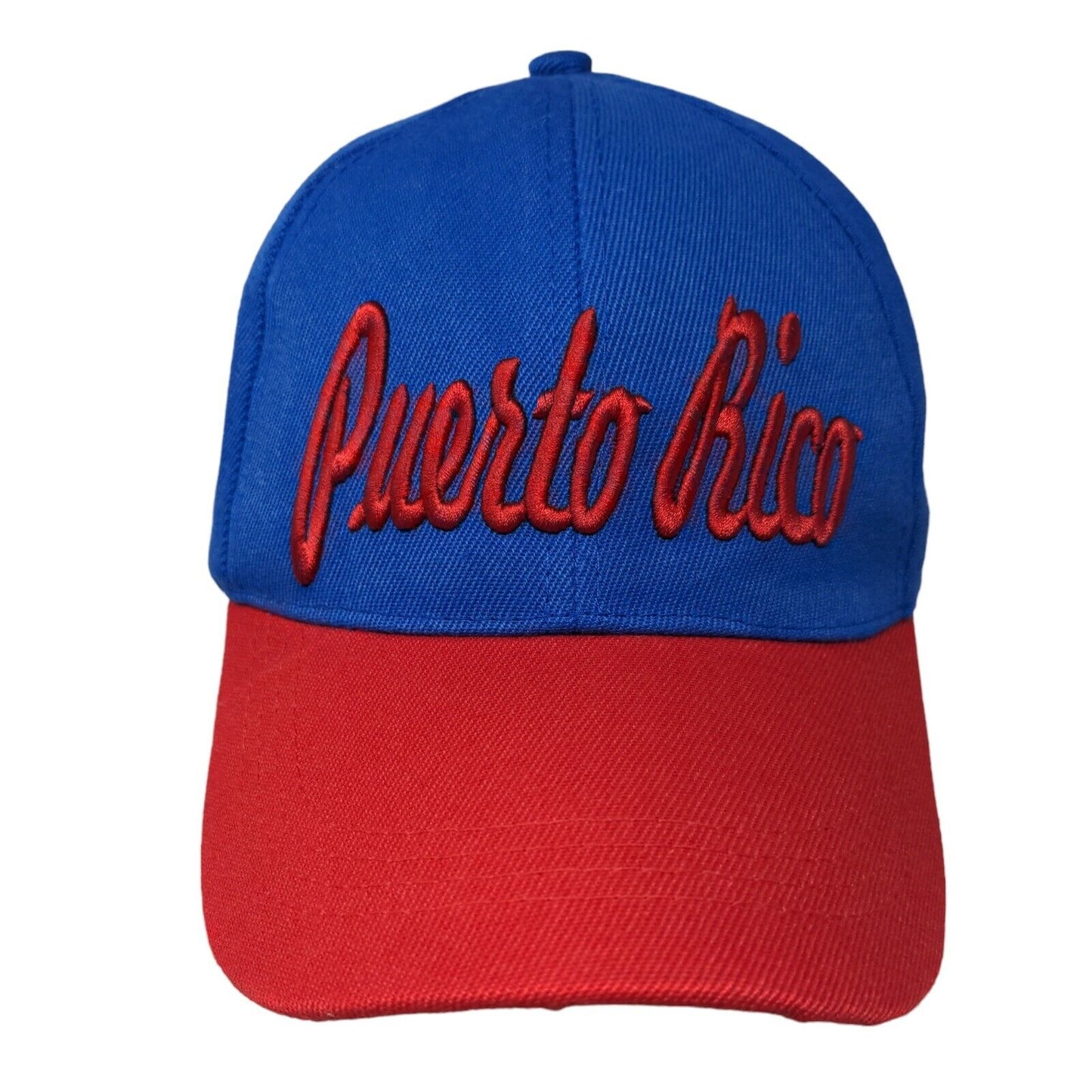 Puerto Rico Strapback Hat Multi One Size Embroidered 6 Panel Colorblock