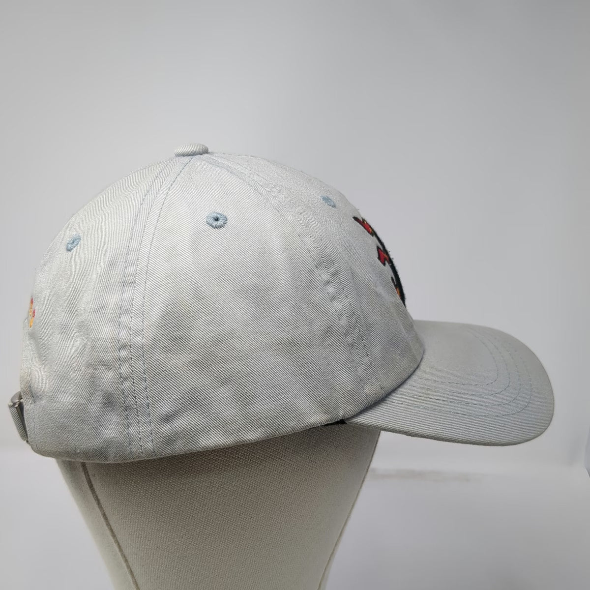 Palace Baseball Cap Gray One Size Flaming P Embroidered Logo Adjustable Hat
