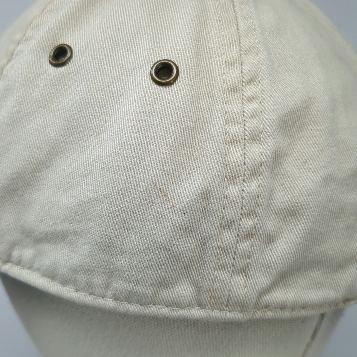 Richardson Baseball Cap Beige One Size Slideback Curved Brim Cotton Logo Hat