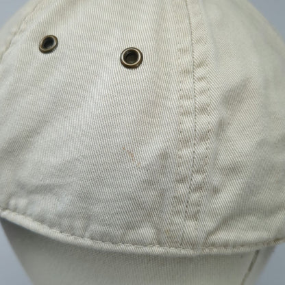 Richardson Baseball Cap Beige One Size Slideback Curved Brim Cotton Logo Hat