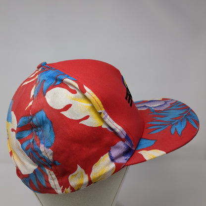 Rally Snapback Hat Multi One Size Adjustable Embroidered Floral Print Cotton