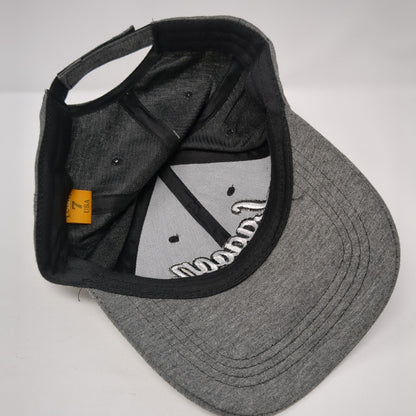 Lagoon Strapback Hat Gray One Size Adjustable Embroidered Lucky 7 USA