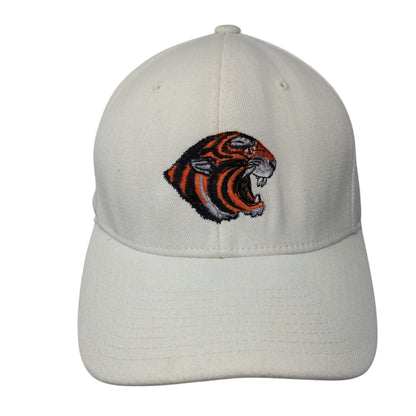 Tiger MH Football Fitted Hat Cream M/L Solid Embroidered Richardson