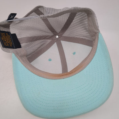 Hurley Snapback Trucker Hat Blue One Size Mesh Back Colorblock Yupoong