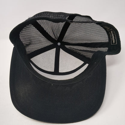Idaho Gun Strapback Trucker Hat Black One Size Mesh Back Richardson