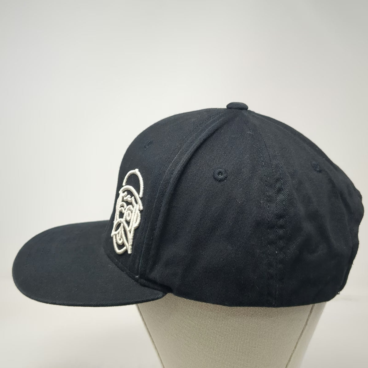 Loose Screw Beer Co Snapback Hat Black One Size Beard Logo Flat Brim Brewery Tag