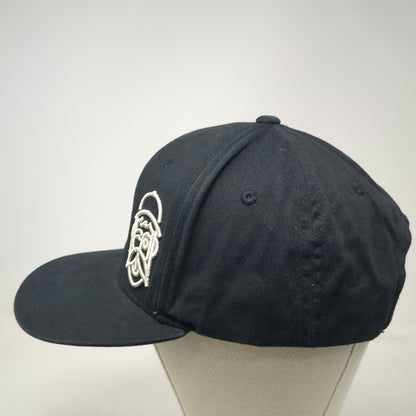 Loose Screw Beer Co Snapback Hat Black One Size Beard Logo Flat Brim Brewery Tag