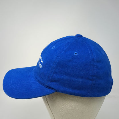 Sportsman Blue Cross of Idaho Mountain Logo Baseball Cap OSFM Hat Slideback Blue