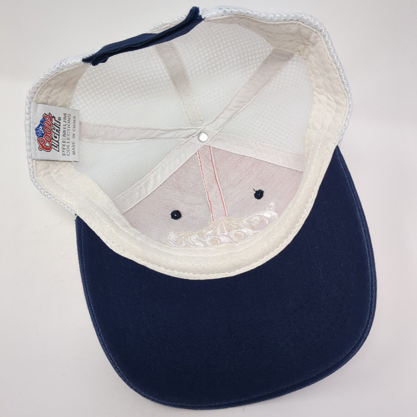 Coors Light Strapback Mesh Back Trucker Hat Multi One Size Colorblock