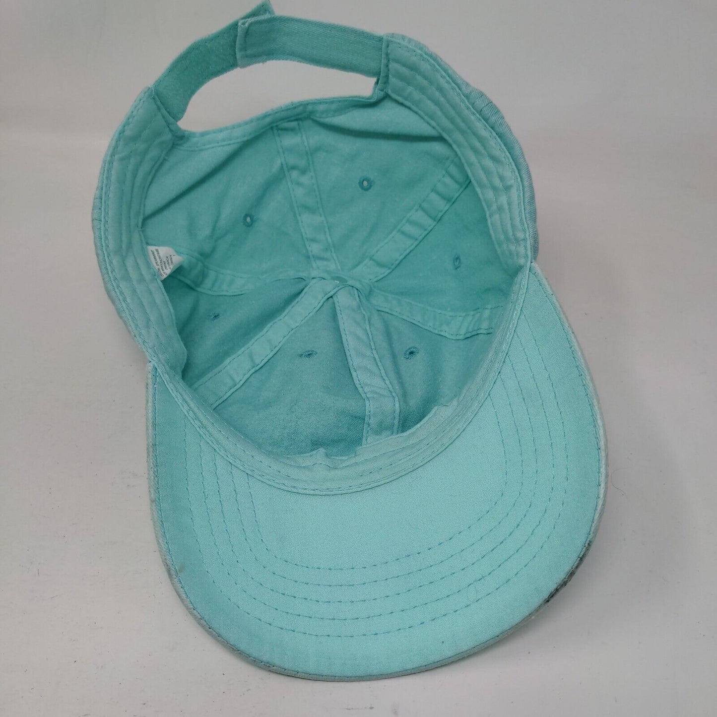 Unbranded Strapback Hat Blue Spearmint OSFM Adjustable Solid Blank