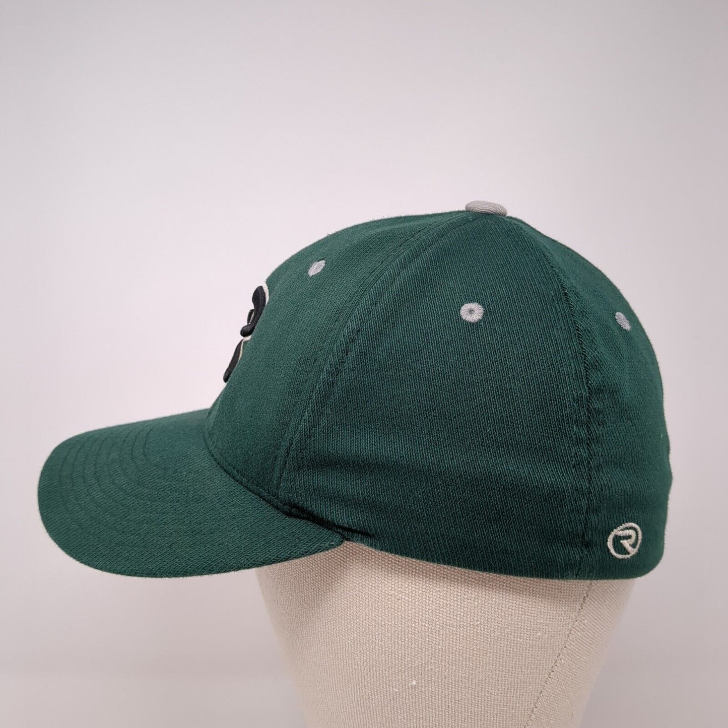 Richardson Pulse Fitted Hat Green XS-S Embroidered Letter B 6 Panel