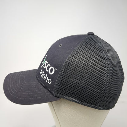 New Era Baseball Cap Gray L Sysco Idaho Mesh Back Stretch Fit 39THIRTY Hat