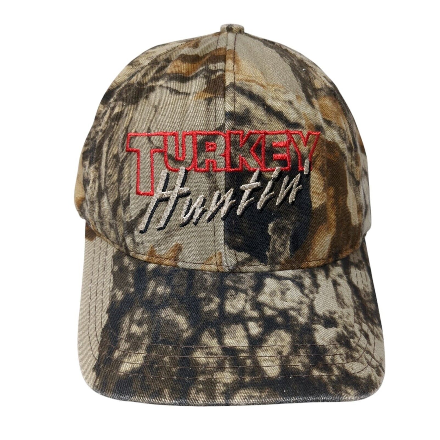 Turkey Huntin Snapback Hat Camouflage One Size Adjustable Embroidered 6 Panel
