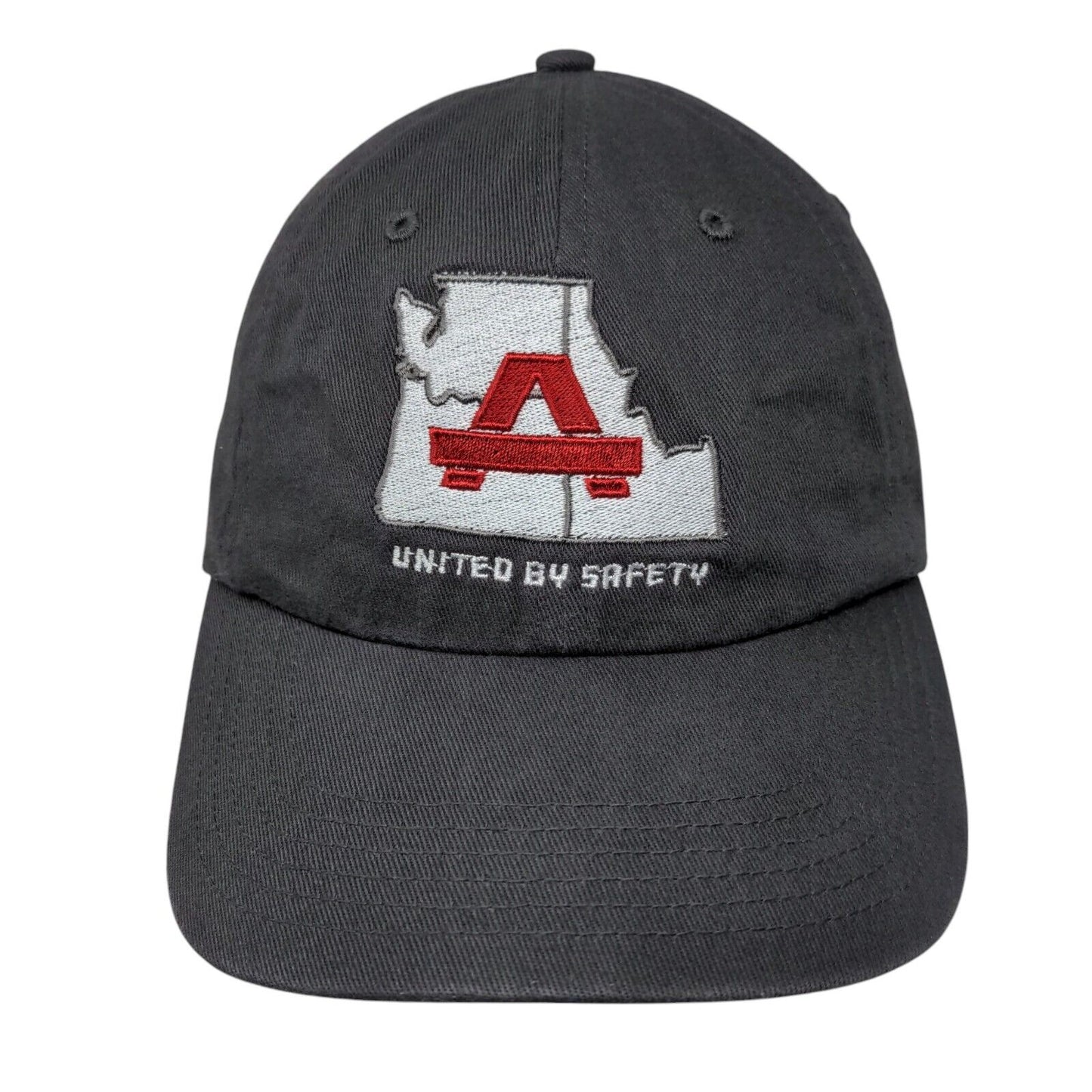 United By Safety Slideback Hat Gray One Size Embroidered Richardson